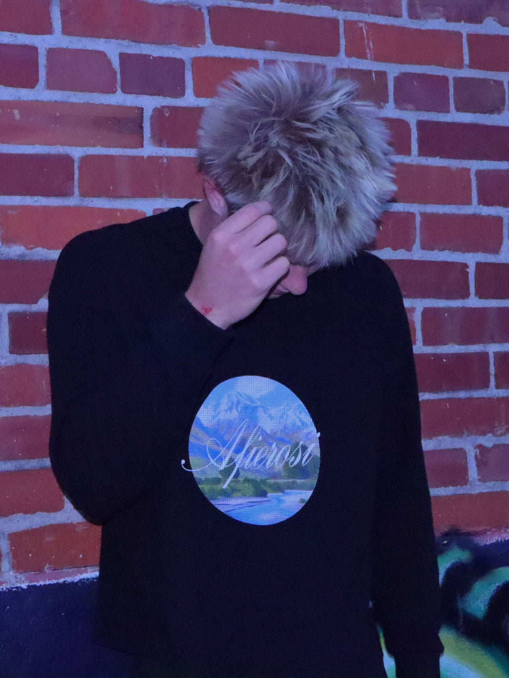 “Mountain of Success” Waffle Knit Thermal